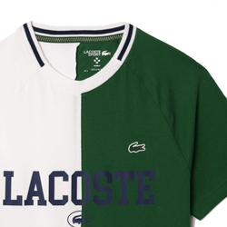 Мужская теннисная футболка Lacoste Sport x Daniil Medvedev Ultra-Dry Tennis T-Shirt - white/green
