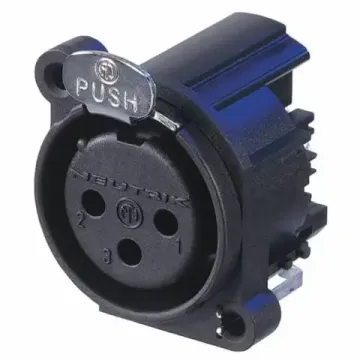 Neutrik NC3FAAH1 панельный разъем XLR female, горизонт. установка на ПП