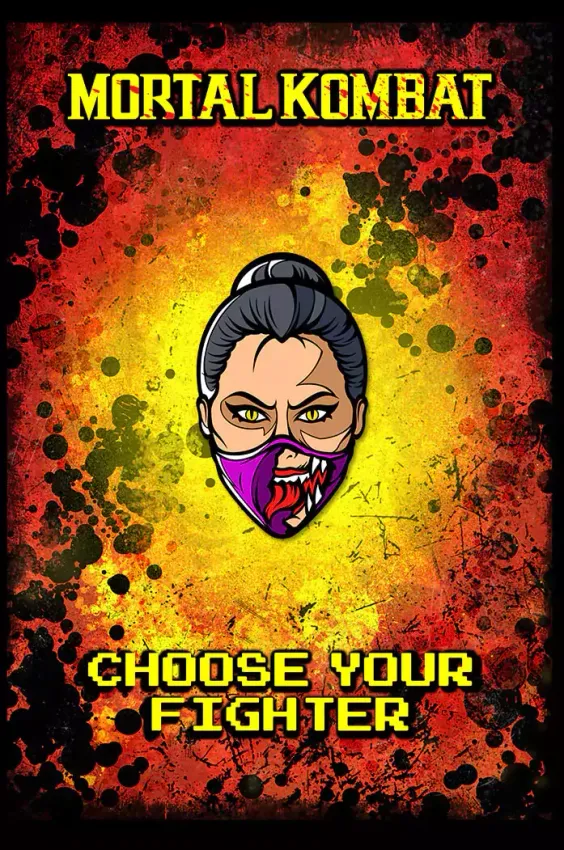Металлический пин "Mortal Kombat: Mileena"