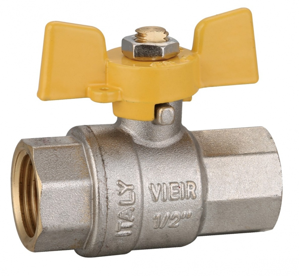 Газовый кран  1/2 Г/Г  (бабочка)  ViEiR (112/14шт)