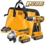 Набор Шуруповерт 20В 45Нм и УШМ 115 мм 20В INGCO CKLI2009 INDUSTRIAL