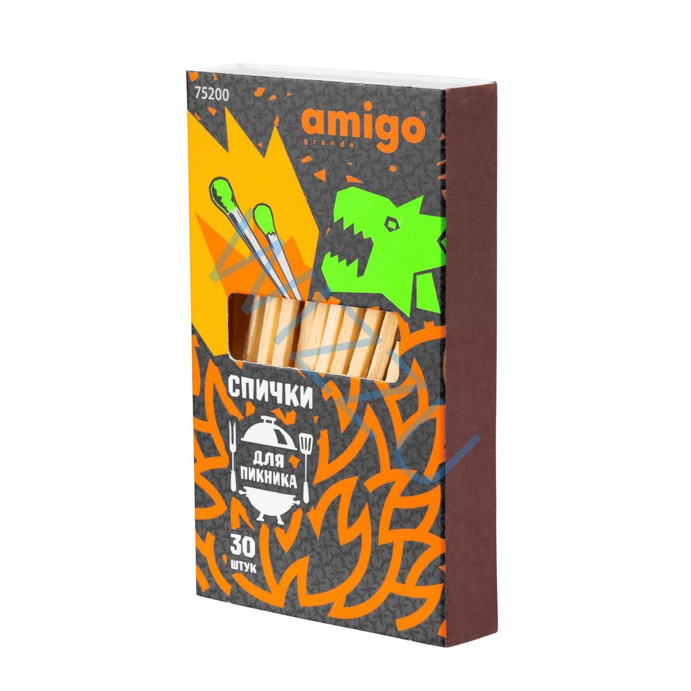 Спички газовые 30шт Amigo Grande 75200