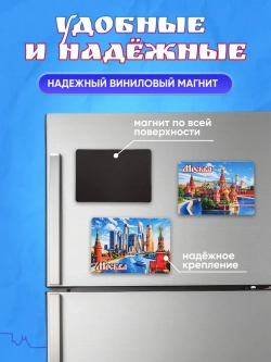 Набор магнитов сувенирный Москва 10 штук