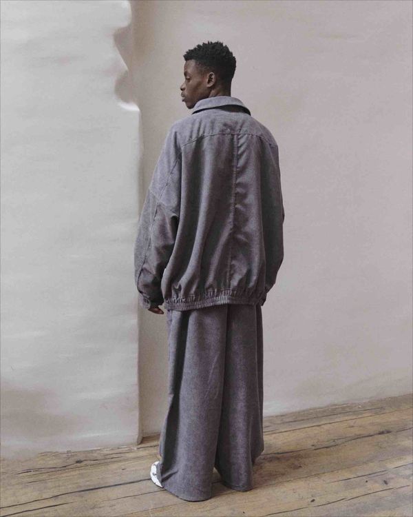 Брюки Velvet Baggy Pants Lava Smoke серые - фото 9