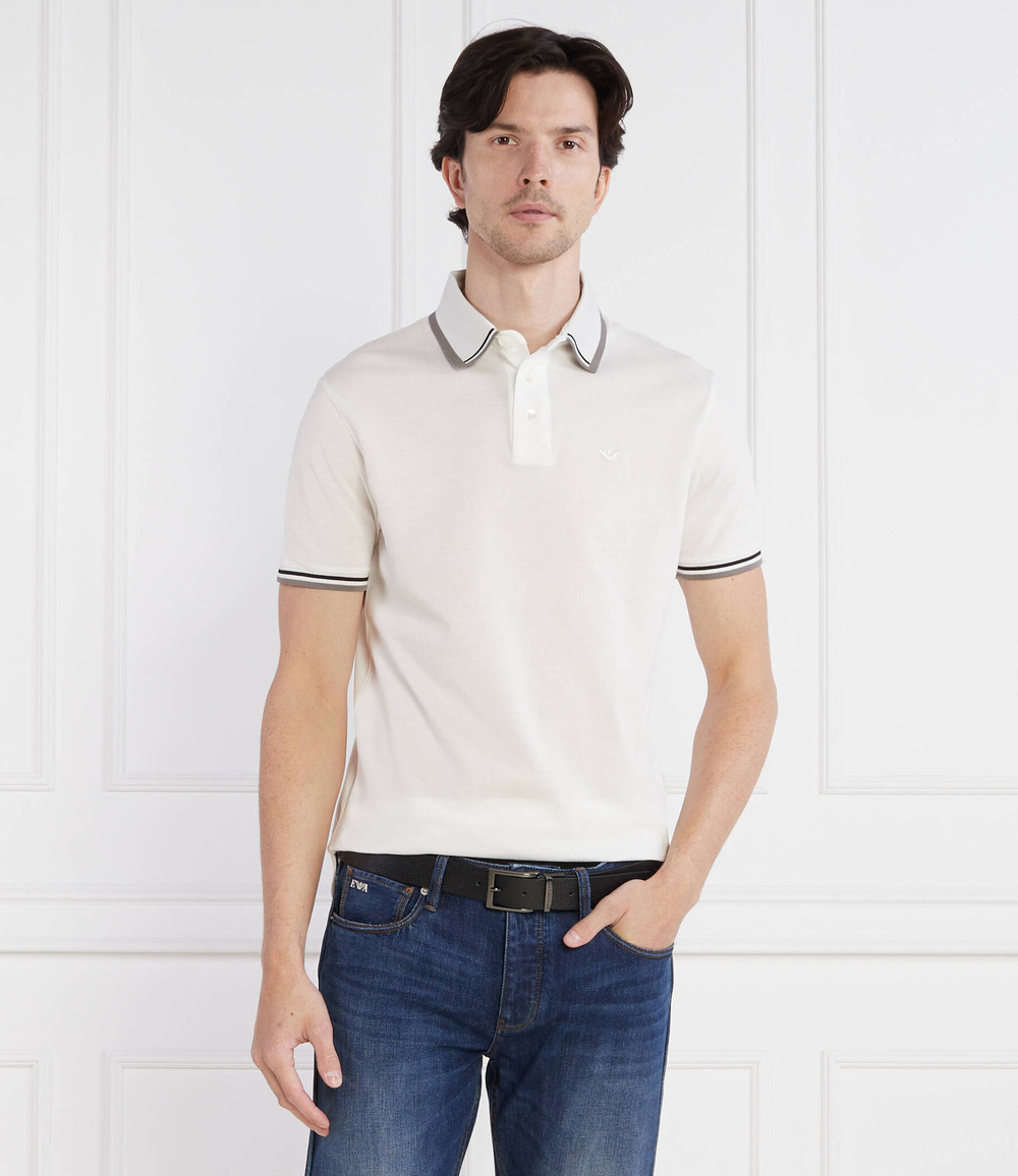Поло Emporio Armani - белый(6R1F82 1JTKZ)