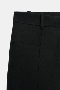 ZARA БРЮКИ BALLOON ZW COLLECTION, ЧЕРНЫЙ