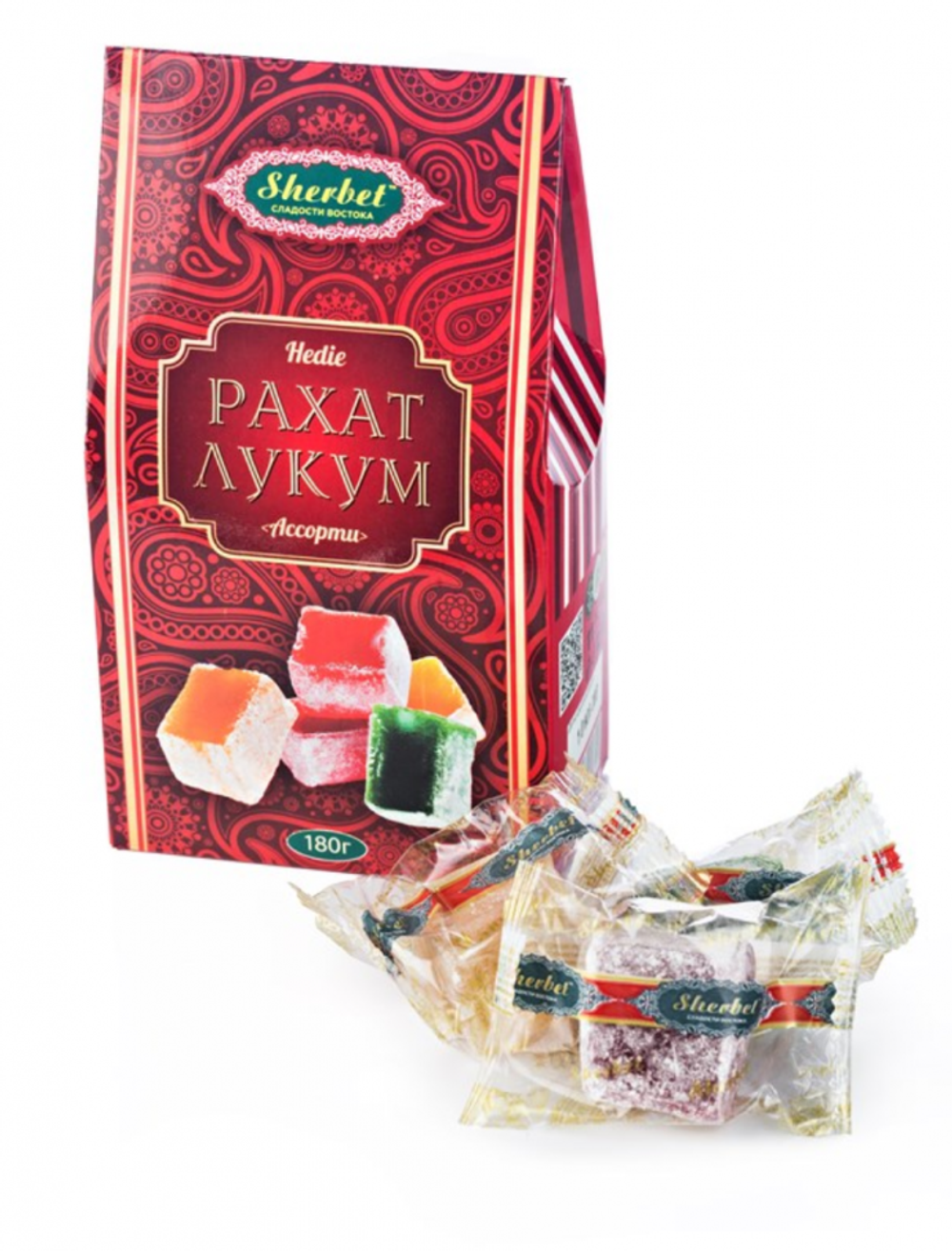 Рахат-лукум Хедие фруктовое ассорти 180 г Арт.018РЛ6