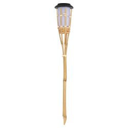 Светильник уличный ЭРА ERASF22-24 на солнечных батареях садовый Факел бамбук 56 см | Садовые декоративные светильники