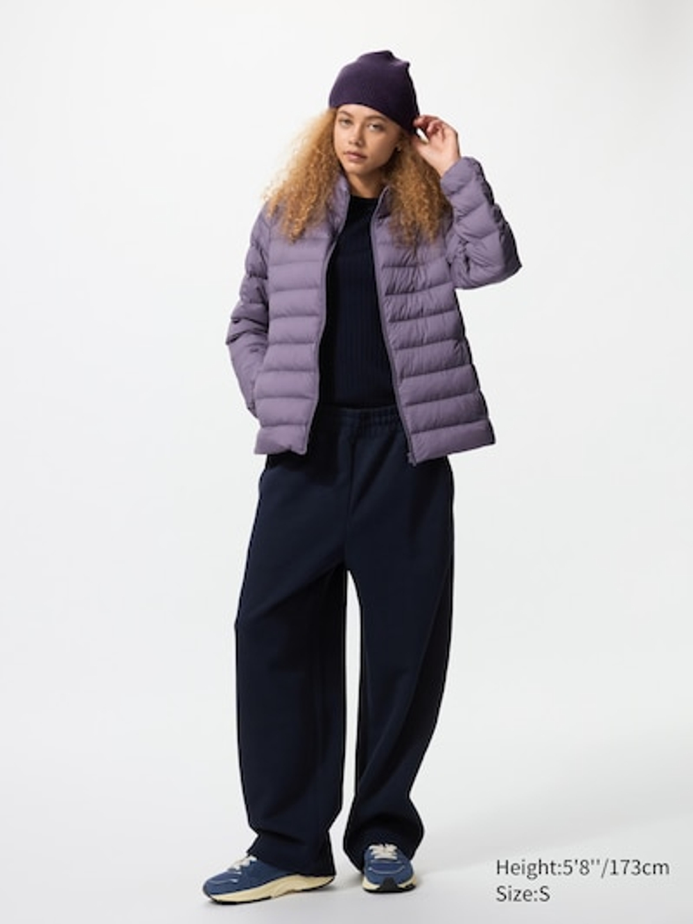 UNIQLO КУРТКА PUFFERTECH, ФИОЛЕТОВЫЙ