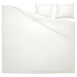 IKEA NATTJASMIN  (ИКЕА НАТТЙАСМИН)  -  Пододеяльник и 2 наволочки - белый 200x200/50x60 см