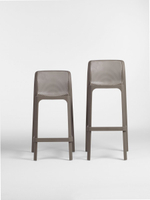 Стул пластиковый полубарный Nardi Net Stool Mini, тортора