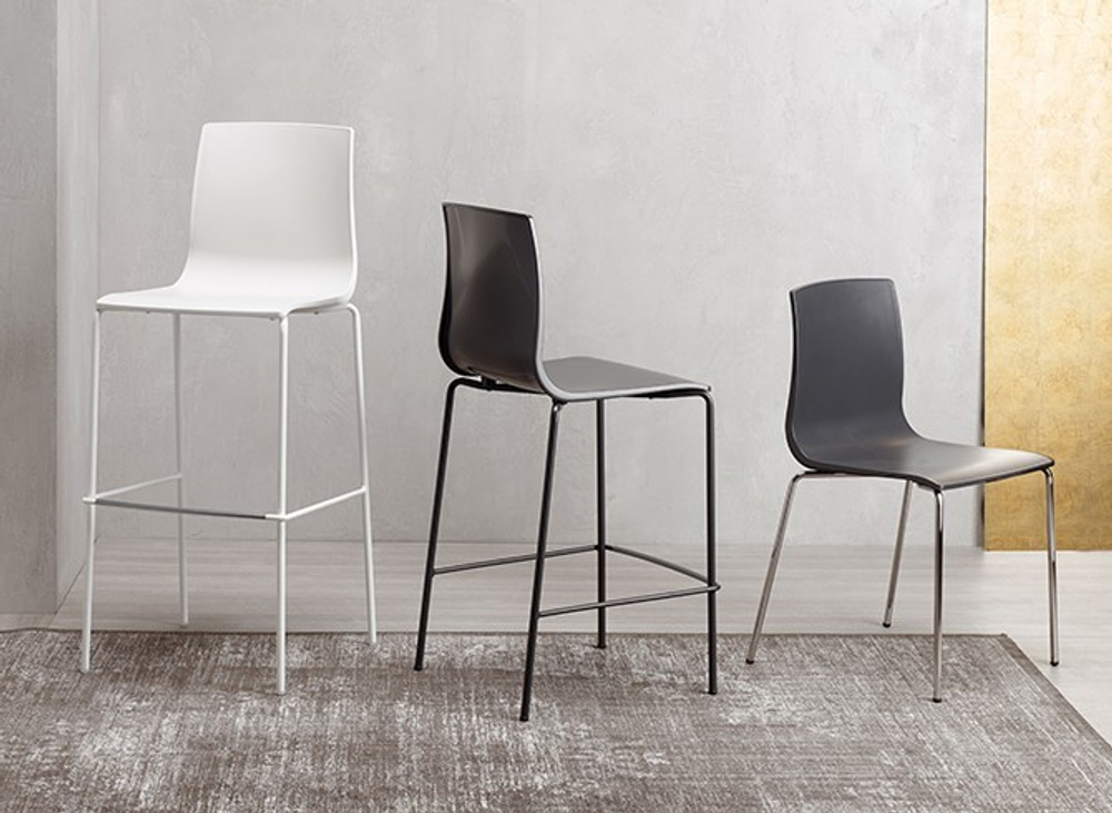 Стул барный пластиковый Scab Design Alice Barstool, лен