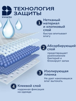 Вкладыши прокладки от пота для подмышек 62028-10
