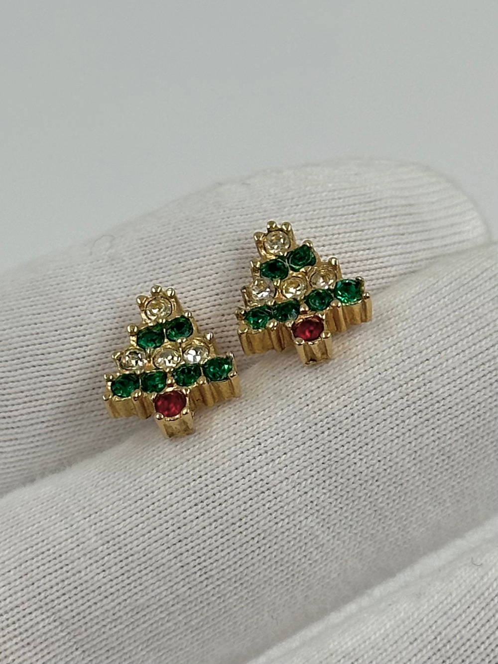 Серьги пусеты Ёлочки Avon