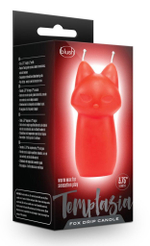 Красная БДСМ-свеча в форме злой кошки Fox Drip Candle (Цвет: красный)