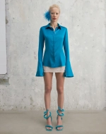 Шелковая рубашка Аквамарин Silk Aquamarine