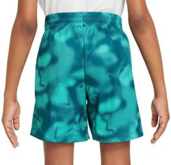 Шорты для мальчика теннисные Nike Dri-Fit Multi+ Printed Training Shorts - geode teal/white