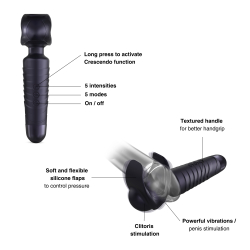 Manwan MAN.WAND EVO-BLACK PLUM - Вибромассажёр для мужчин
