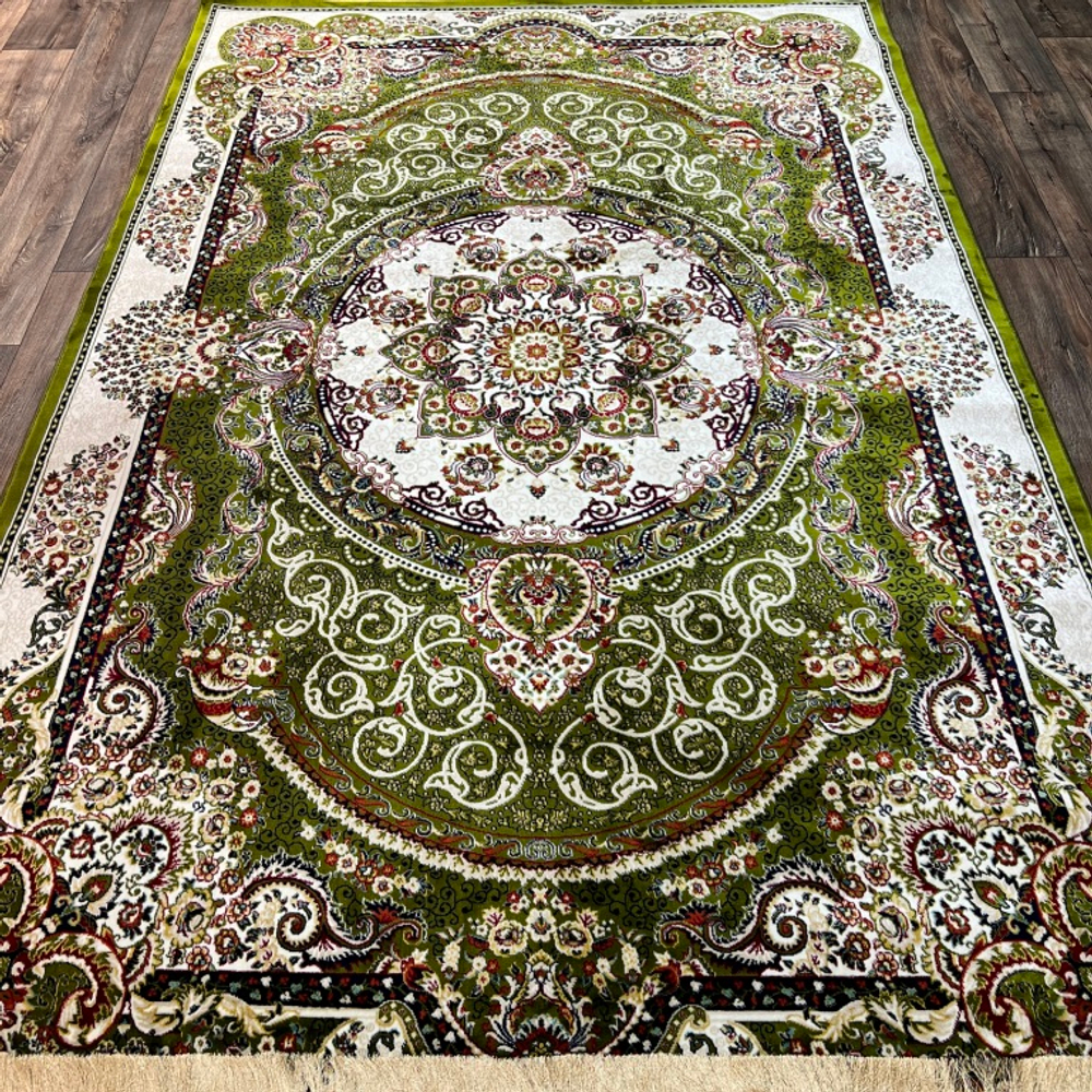 Турецкий ковер AMANA 5459A GREEN-CREAM