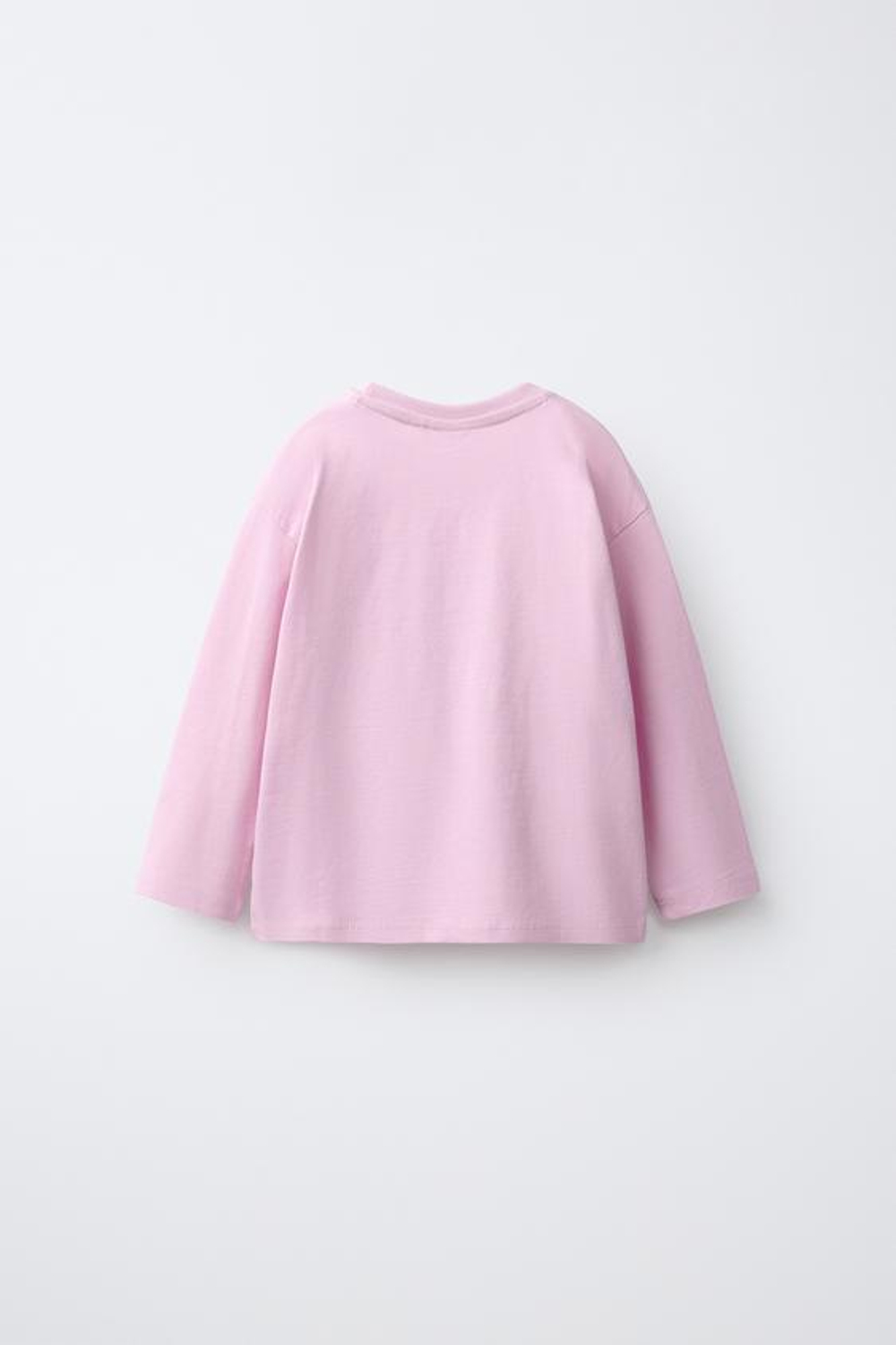 ZARA ФУТБОЛКА С ВЫШИВКОЙ «СЕРДЦЕ», РОЗОВЫЙ
