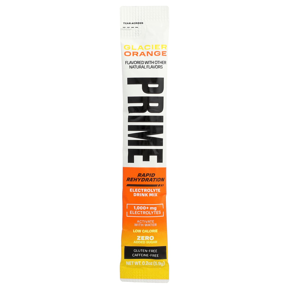 Prime Hydration, Rapid ReHydration, смесь для приготовления электролитического напитка, со вкусом апельсина, 16 стиков по 5,9 г (0,2 унции)