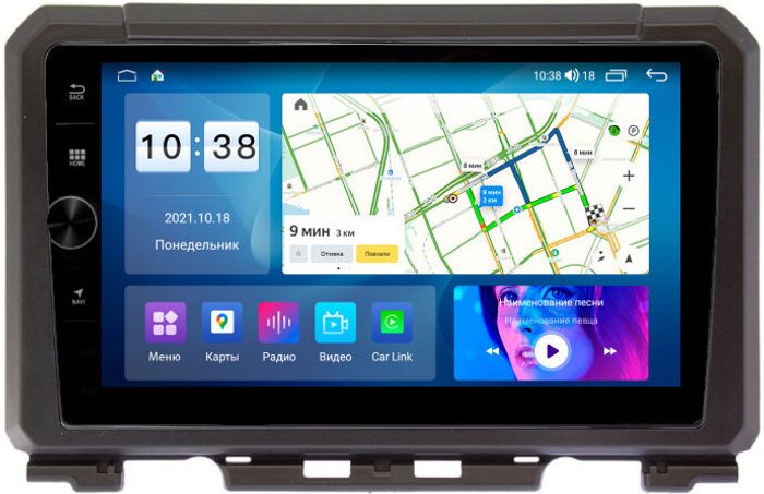 Магнитола для Suzuki Jimny 2019+ - Parafar PF126LHDAV на Android 12, Быстрая, CarPlay, 4G SIM-слот