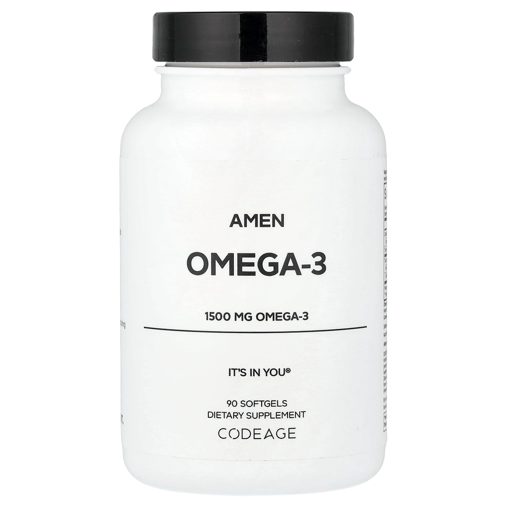 Codeage, Amen, омега-3, 90 капсул (750 мг в 1 капсуле)
