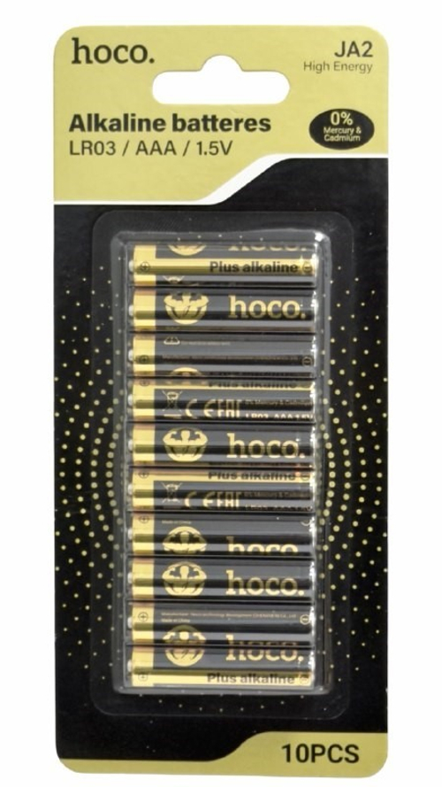 Батарейка алкалиновая Hoco JA2 Alkaline LR03/AAA 10шт.