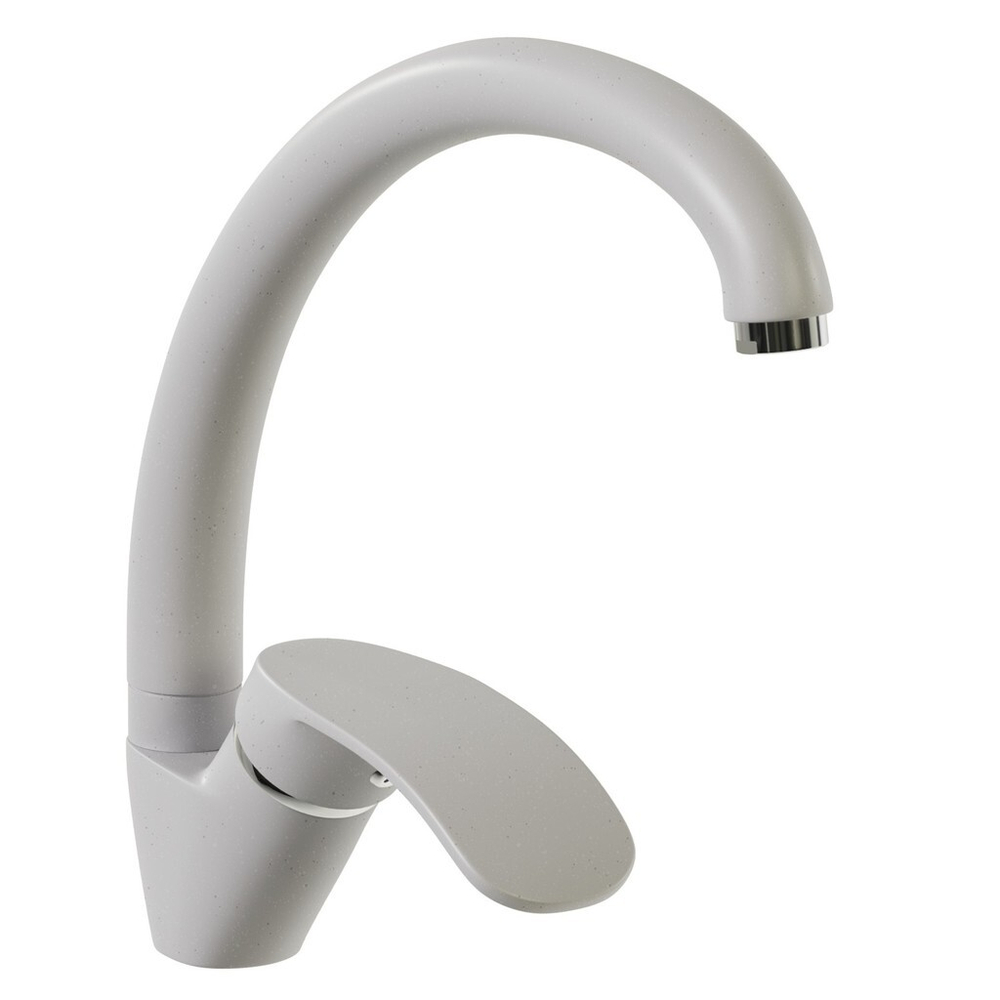 Смеситель для кухни 35к MIXLINE  МЛ-ГС02 (ML-GS02) (331) белый высок. излив