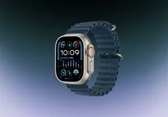 Часы Apple Watch Ultra 2 GPS + Cellular 49 мм, титановый корпус, ремешок Ocean Темно-синего цвета