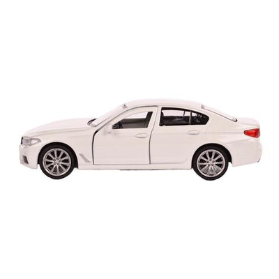 Модель ин. мет. "BMW 5-ER sedan M-Sport" 12см, двери, багаж, бел, коробка 5ER-12-WH (Технопарк)