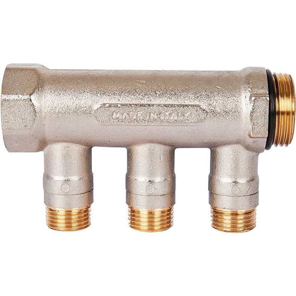 Коллектор отсекающий 1х1/2 3 выхода синий STOUT SMB 6211 011203
