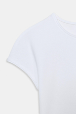 ФУТБОЛКА CROPPED С КОРОТКИМИ РУКАВАМИ — ZARA