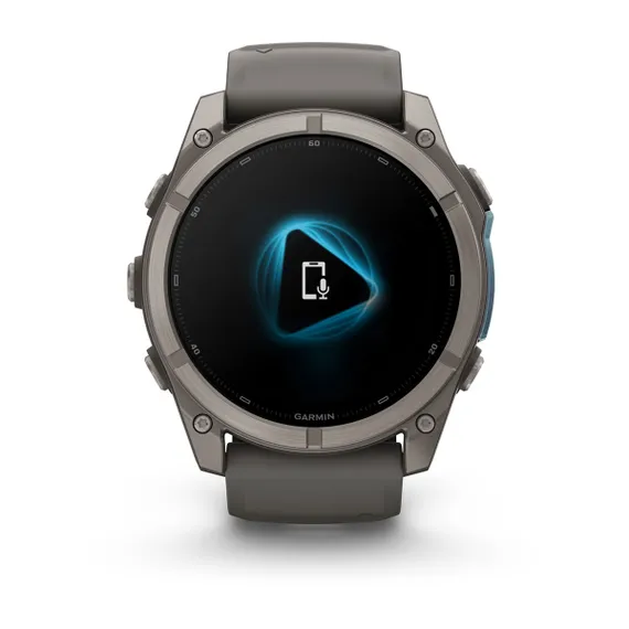 Fenix 9 - 51 мм (титановый, пепельно-серый силиконовый ремешок)