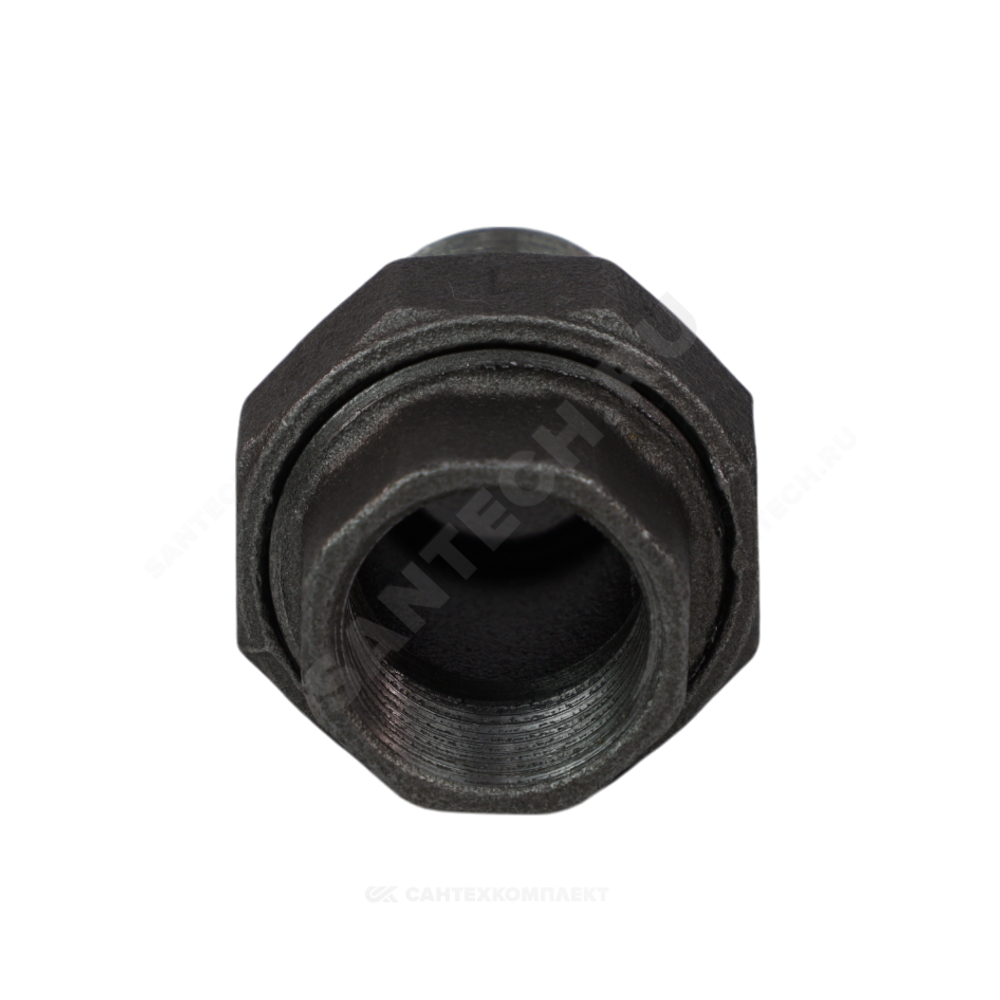 Соединитель прямой американка чугун Ду 20 (3/4") ВР/НР конусный Fittex PLUS