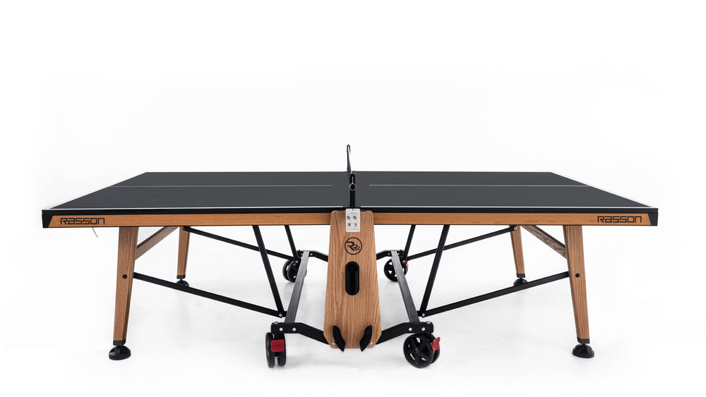 Теннисный стол складной для помещений "RASSON PREMIUM T01 Indoor" (натуральный дуб) с сеткой