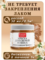 Краска для свечей и гипса «Венецианская бронза»
