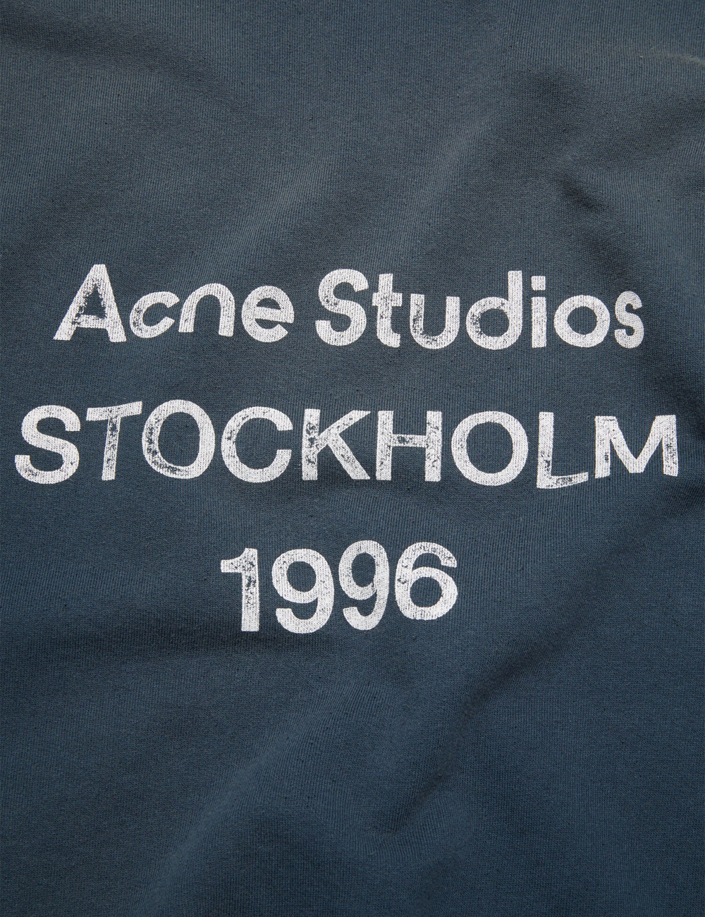 Acne Studios Logo Hooded Sweater "Deep Blue"