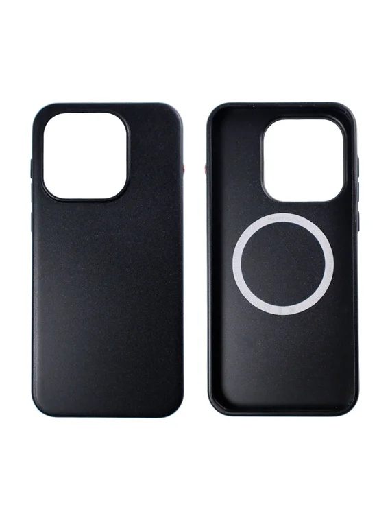 Чехол для OnePlus 15 с MagSafe Черный (Black) с текстурой песчаника