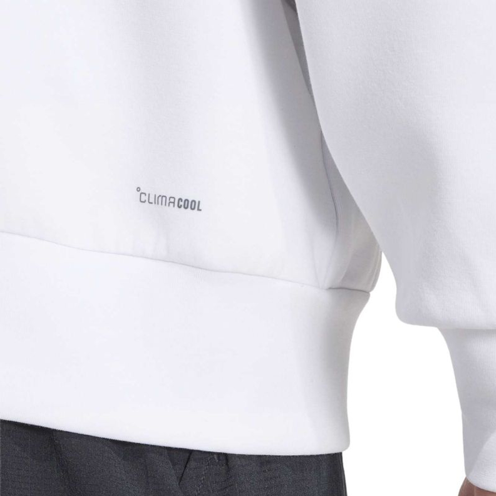 Мужская теннисная толстовка Adidas Cover Up - white