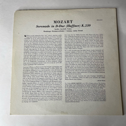 Винтажная виниловая пластинка LP Mozart Моцарт, Serenade In D Dur (Haffner) K.250 (Германия 1958)