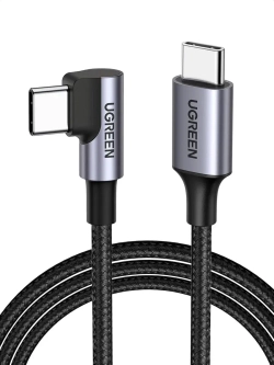 USB C кабель угловой L Угрин 60W с быстрой зарядкой