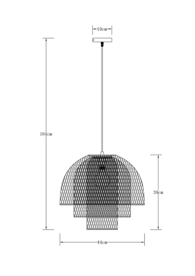 Подвесной светильник Arte Lamp CASTELLO A7064SP-1BK, 1хE27