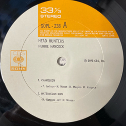 Винтажная виниловая пластинка LP Herbie Hancock. Head Hunters (Япония 1973) (Без Оби)