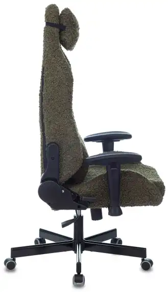 Кресло игровое Knight T1 хаки экомех с подголов. крестов. металл