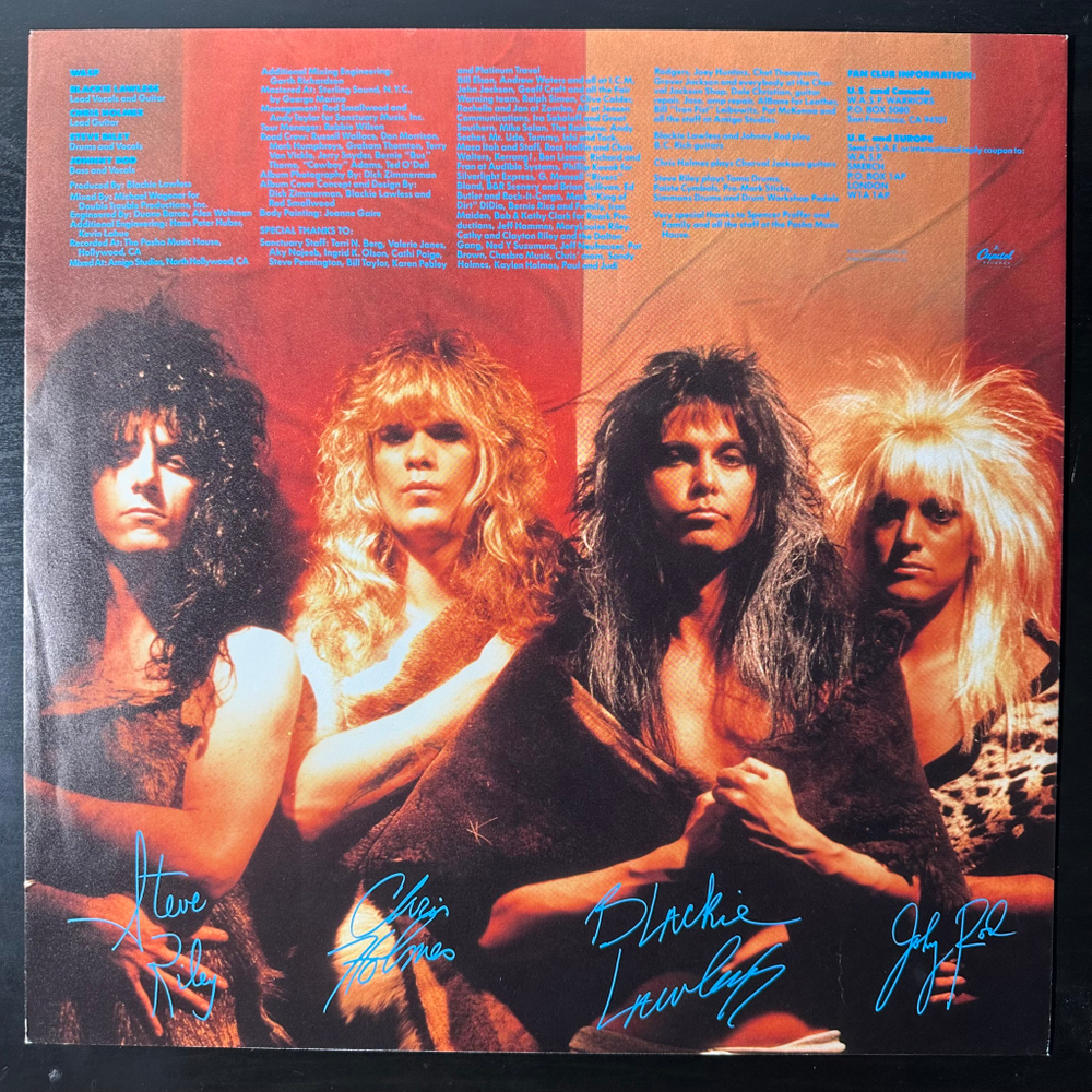 WASP ‎– Inside The Electric Circus (Европа 1986г.)