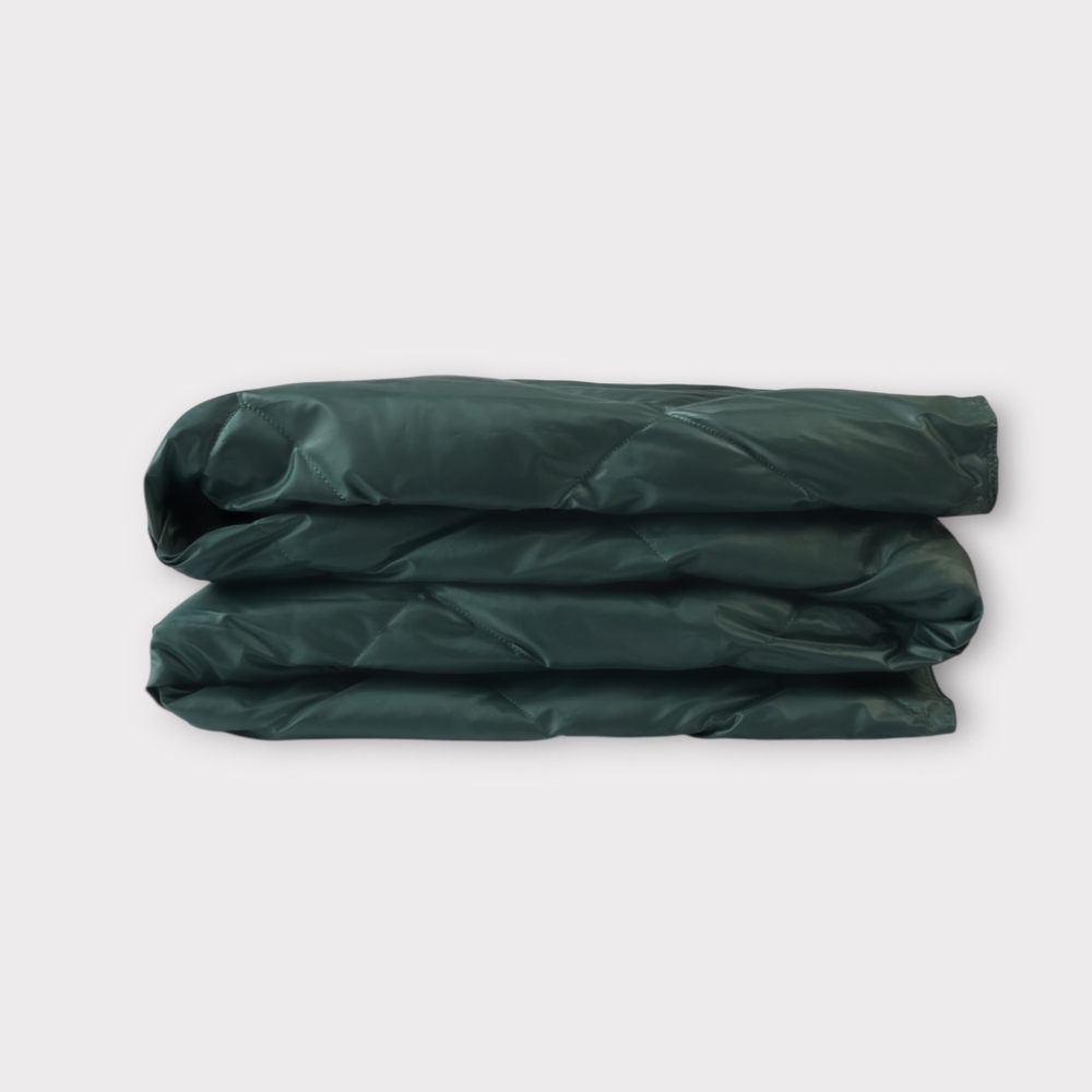 Дорожный плед-пончо пуховый 130х170 German Grass Travel Cape Plaid зеленый