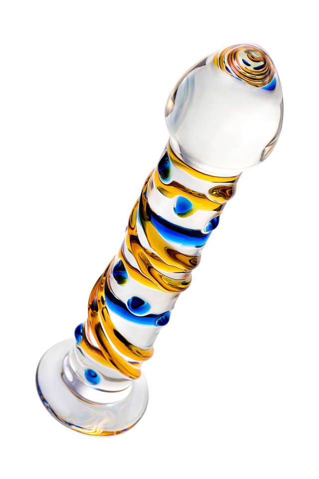 Нереалистичный фаллоимитатор Sexus Glass, стекло, прозрачный, 17,5 см (912093)