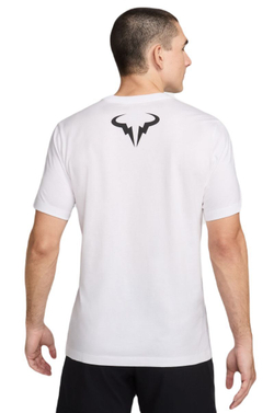 Мужская теннисная футболка Nike Court French Open Limited Edition RAFA T-Shirt - белый