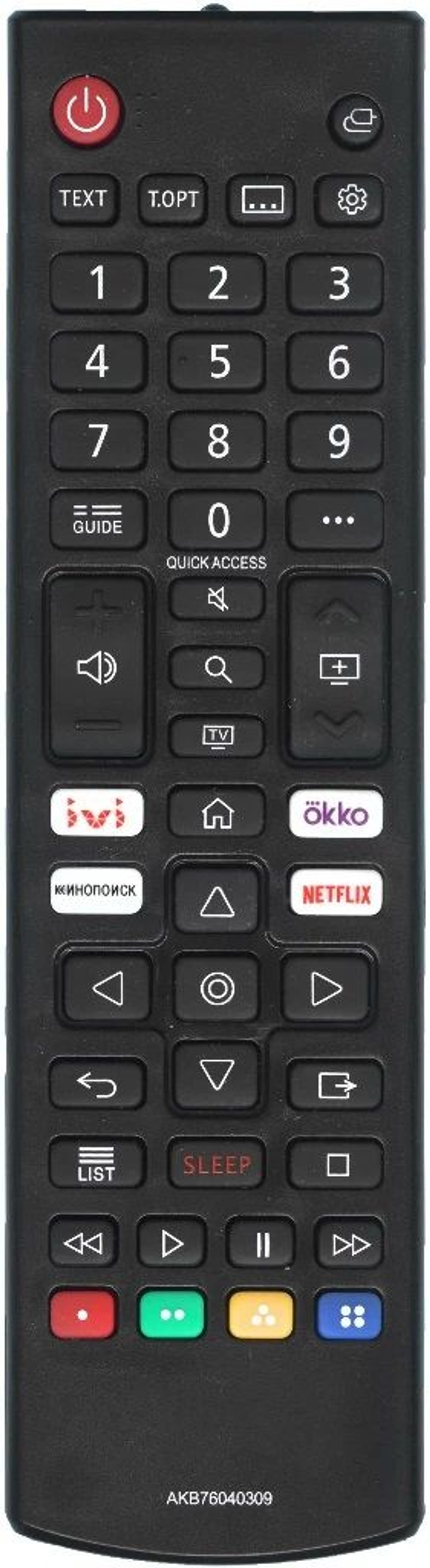 Пульт AKB76040309 для всех телевизоров LG